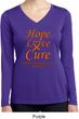 Ladies Leukemia Cancer Hope Love Cure Dry Wicking Long Sleeve