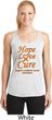 Ladies Leukemia Cancer Hope Love Cure Dry Wicking Racerback