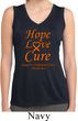 Ladies Leukemia Cancer Hope Love Cure Dry Wicking Sleeveless Shirt