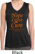 Ladies Leukemia Cancer Hope Love Cure Dry Wicking Sleeveless Shirt