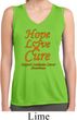 Ladies Leukemia Cancer Hope Love Cure Dry Wicking Sleeveless Shirt
