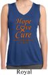 Ladies Leukemia Cancer Hope Love Cure Dry Wicking Sleeveless Shirt