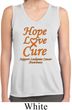 Ladies Leukemia Cancer Hope Love Cure Dry Wicking Sleeveless Shirt