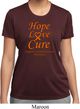Ladies Leukemia Cancer Hope Love Cure Dry Wicking T-shirt