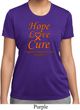 Ladies Leukemia Cancer Hope Love Cure Dry Wicking T-shirt