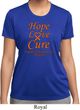 Ladies Leukemia Cancer Hope Love Cure Dry Wicking T-shirt