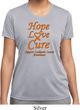 Ladies Leukemia Cancer Hope Love Cure Dry Wicking T-shirt