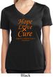 Ladies Leukemia Cancer Hope Love Cure Dry Wicking V-neck