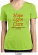 Ladies Leukemia Cancer Hope Love Cure Dry Wicking V-neck