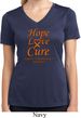 Ladies Leukemia Cancer Hope Love Cure Dry Wicking V-neck