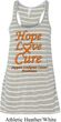 Ladies Leukemia Cancer Hope Love Cure Flowy Racerback