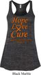Ladies Leukemia Cancer Hope Love Cure Flowy Racerback