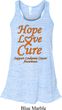 Ladies Leukemia Cancer Hope Love Cure Flowy Racerback