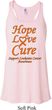 Ladies Leukemia Cancer Hope Love Cure Flowy Racerback