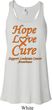 Ladies Leukemia Cancer Hope Love Cure Flowy Racerback