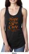 Ladies Leukemia Cancer Hope Love Cure Ideal Racerback