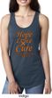 Ladies Leukemia Cancer Hope Love Cure Ideal Racerback
