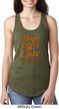 Ladies Leukemia Cancer Hope Love Cure Ideal Racerback