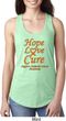 Ladies Leukemia Cancer Hope Love Cure Ideal Racerback