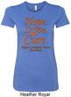 Ladies Leukemia Cancer Hope Love Cure Longer Length Shirt