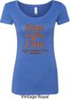 Ladies Leukemia Cancer Hope Love Cure Scoop Neck