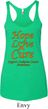Ladies Leukemia Cancer Hope Love Cure Tri Blend Racerback