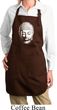 Ladies Little Buddha Head Full Length Apron with Pockets