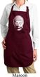 Ladies Little Buddha Head Full Length Apron with Pockets