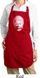 Ladies Little Buddha Head Full Length Apron with Pockets