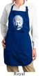 Ladies Little Buddha Head Full Length Apron with Pockets