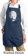 Ladies Little Buddha Head Full Length Apron with Pockets
