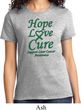 Ladies Liver Cancer Awareness Hope Love Cure T-shirt