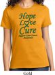 Ladies Liver Cancer Awareness Hope Love Cure T-shirt