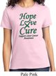 Ladies Liver Cancer Awareness Hope Love Cure T-shirt