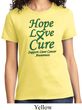 Ladies Liver Cancer Awareness Hope Love Cure T-shirt