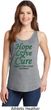 Ladies Liver Cancer Awareness Hope Love Cure Tank Top