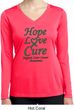 Ladies Liver Cancer Hope Love Cure Dry Wicking Long Sleeve