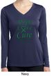 Ladies Liver Cancer Hope Love Cure Dry Wicking Long Sleeve