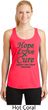Ladies Liver Cancer Hope Love Cure Dry Wicking Racerback