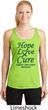 Ladies Liver Cancer Hope Love Cure Dry Wicking Racerback