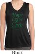 Ladies Liver Cancer Hope Love Cure Dry Wicking Sleeveless Shirt