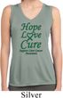 Ladies Liver Cancer Hope Love Cure Dry Wicking Sleeveless Shirt