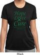Ladies Liver Cancer Hope Love Cure Dry Wicking T-shirt