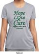 Ladies Liver Cancer Hope Love Cure Dry Wicking T-shirt