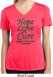 Ladies Liver Cancer Hope Love Cure Dry Wicking V-neck
