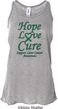 Ladies Liver Cancer Hope Love Cure Flowy Racerback
