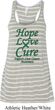 Ladies Liver Cancer Hope Love Cure Flowy Racerback