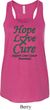 Ladies Liver Cancer Hope Love Cure Flowy Racerback
