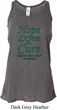 Ladies Liver Cancer Hope Love Cure Flowy Racerback