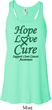 Ladies Liver Cancer Hope Love Cure Flowy Racerback